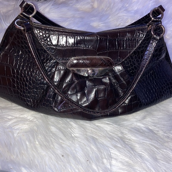 Furla Brera croc embossed shoulder bag - Picture 12 of 13